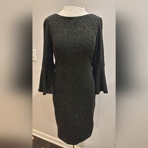 Elegant Black Glitter Dress